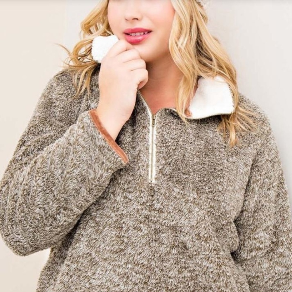 Entro Sherpa Fleece Pullover size small